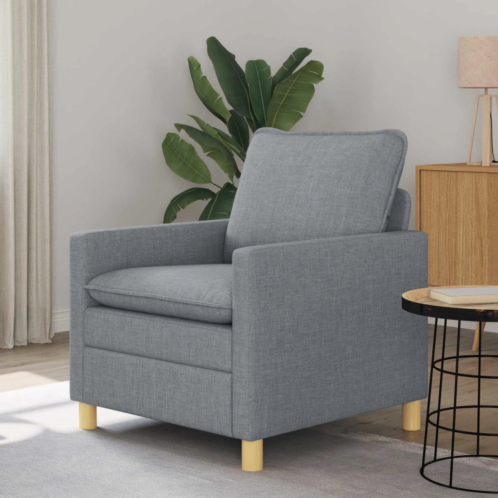 Divano Grigio Chiaro 76 x 81 x 87,5 cm Tessuto