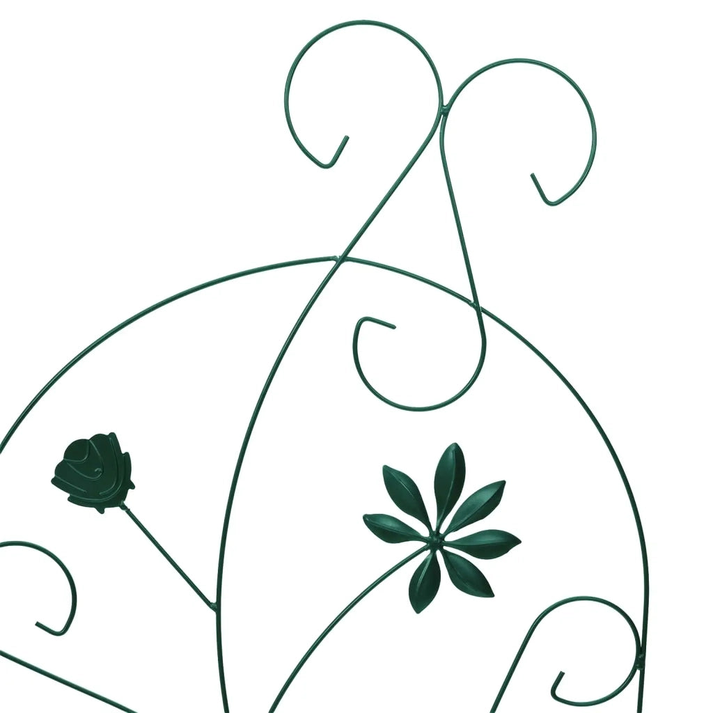 Recinzione per Giardino 3 pcs Verde 112 x 39,5 cm Acciaio
