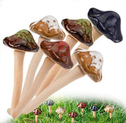 Pompe funghi ceramici colorati - Set da 6 pezzi