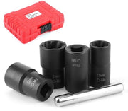 Set di Strumenti in Acciaio di Carbonio a 5 Pezzi - Contenitore di Stoccaggio - Resistente alla Ruggine - Precisie e Comfort - Strumento per Sfregare Molette