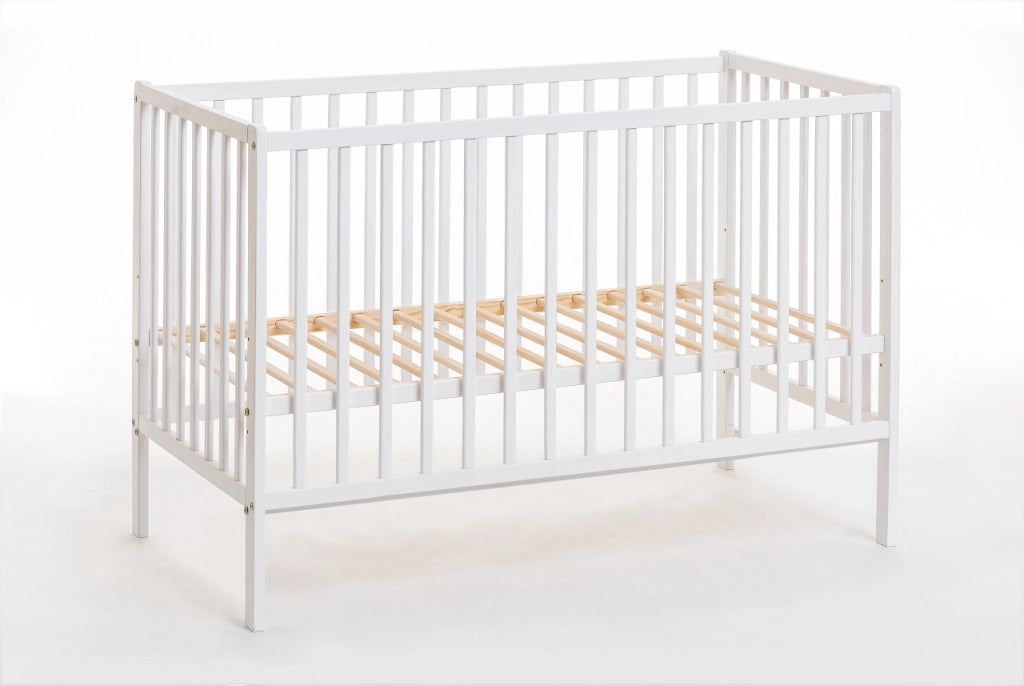 Lettino Culla Cm 124 x 65 x 85H colore Bianco