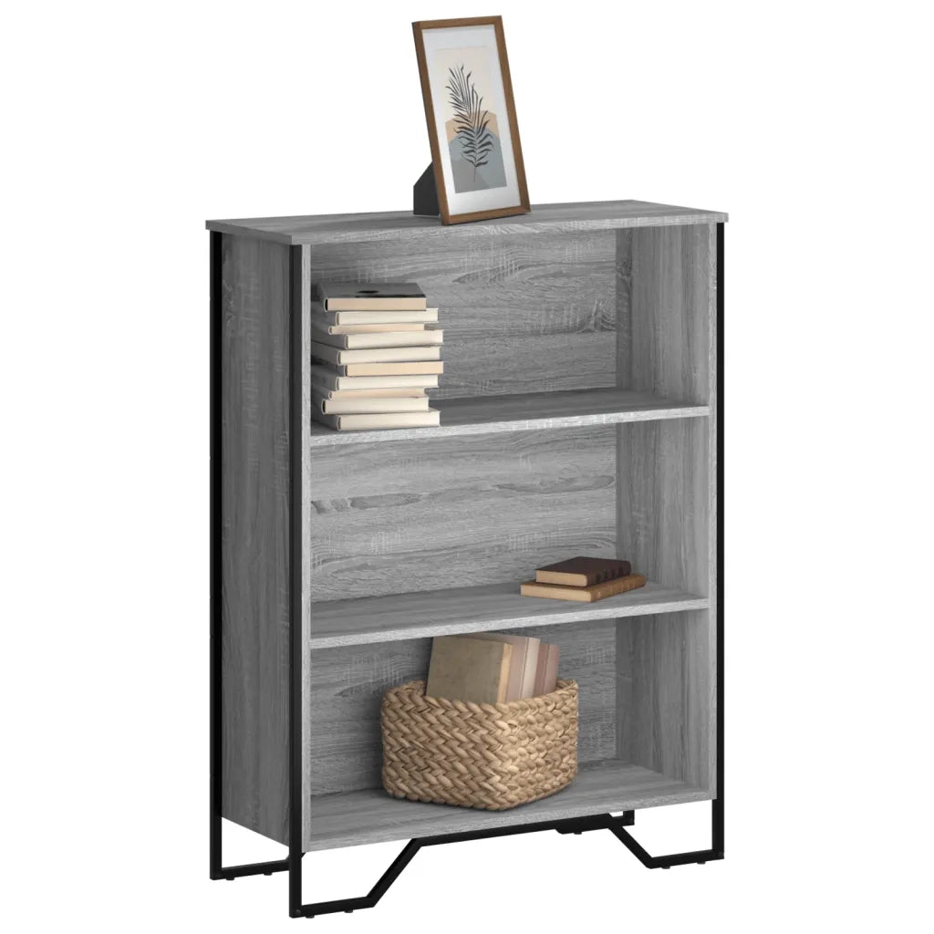Libreria Grigio Sonoma 80x31x106 cm in Legno Multistrato 848627