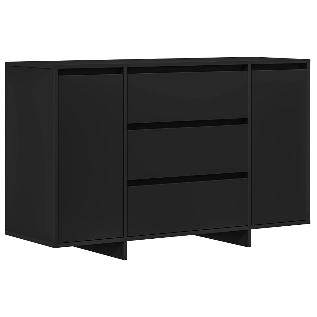 Sideboard Nero 120x41x75 cm in Legno ingegnerizzato