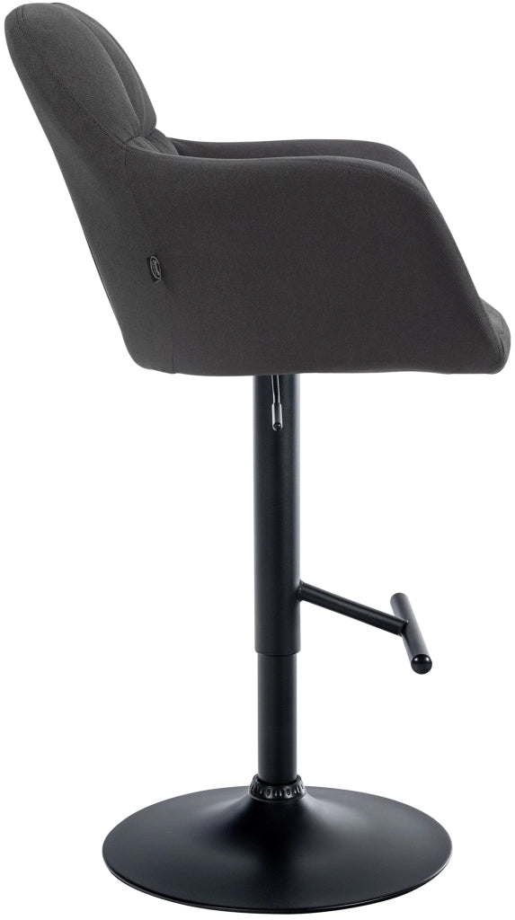 Barhocker Natoma Stoff schwarz