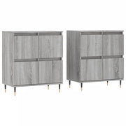Credenze 2 pz | Madia | Buffet da pranzo | Armadio da pranzo Grigio Sonoma in Legno Multistrato