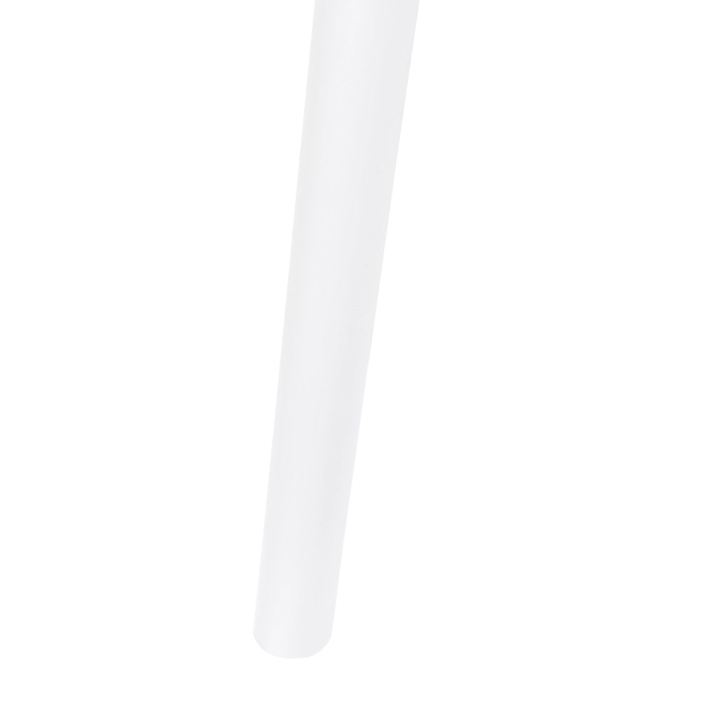 Set di 2 sedie da pranzo Seduta sintetica imbottita bianca Sedute da cucina Soggiorno moderno minimalista