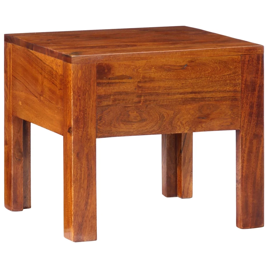 Comodini 2 pz 40x40x36 cm in Legno Massello di Acacia