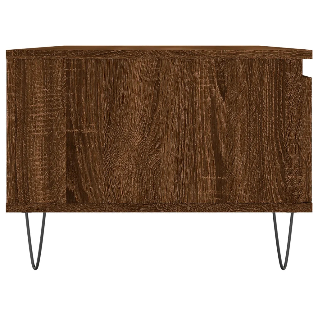 Tavolino da salotto | Tavolino da caff¨¨ | Tavolino da Soggiorno Rovere Marrone 90x50x36,5 cm in Multistrato