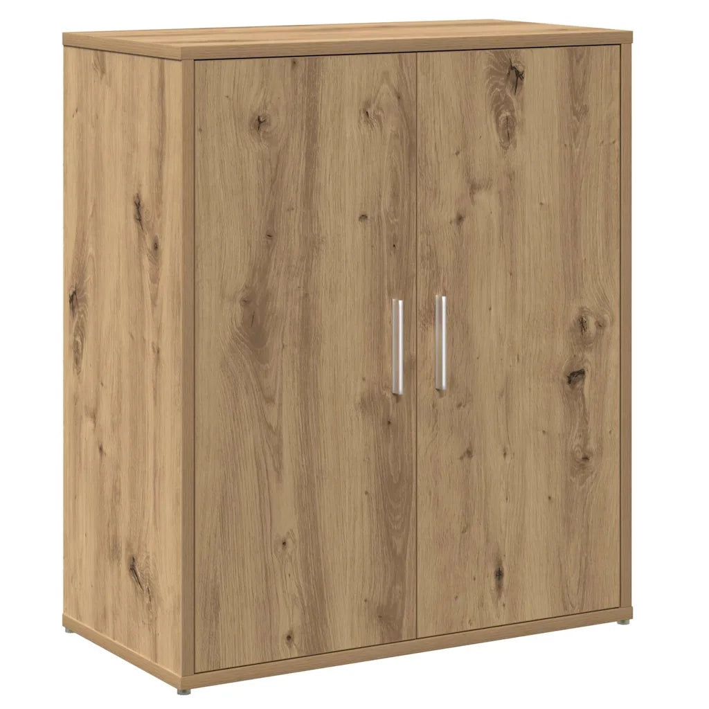 vidaXL Credenza 2 pcs rovere artigianale 60 x 31 x 70 cm