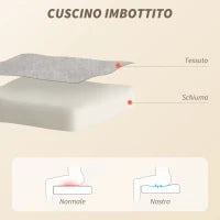 Poltrona da Ufficio Massaggiante a 4 Punti con Riscaldamento e Braccioli, Grigio