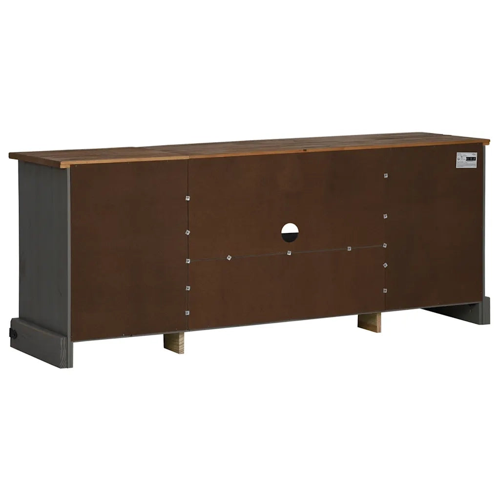 vidaXL Mobile Porta TV HALDEN 2 Ante Scorrevoli Grigio 150x40x60 cm