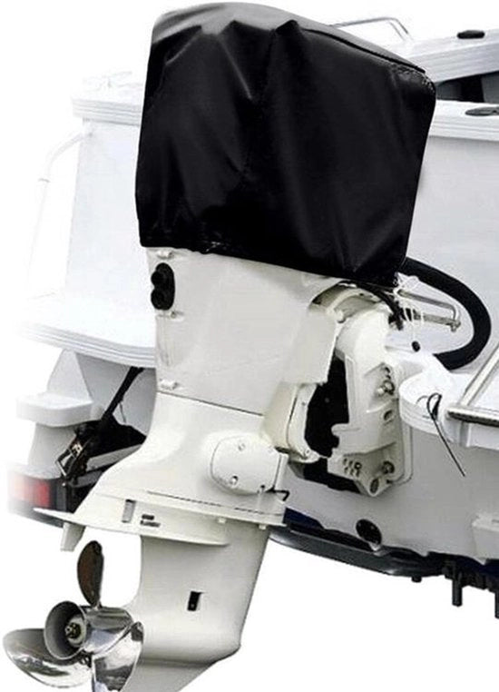 Custodia impermeabile e termica per motori di imbarcazione, adatta per motori da 30-60 CV, realizzata in tessuto 210D Oxford, nera.