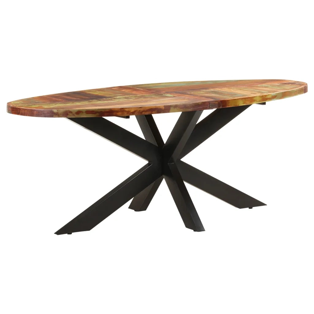 Tavolo da Pranzo 200x100x75cm in Legno Massello di Recupero 321676