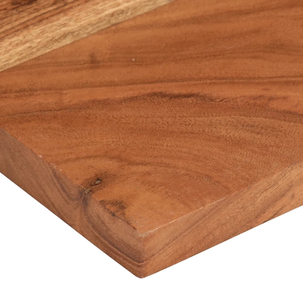 Piano Tavolo 40x30x3,8 cm Rettangolare Legno Massello Acacia 370955