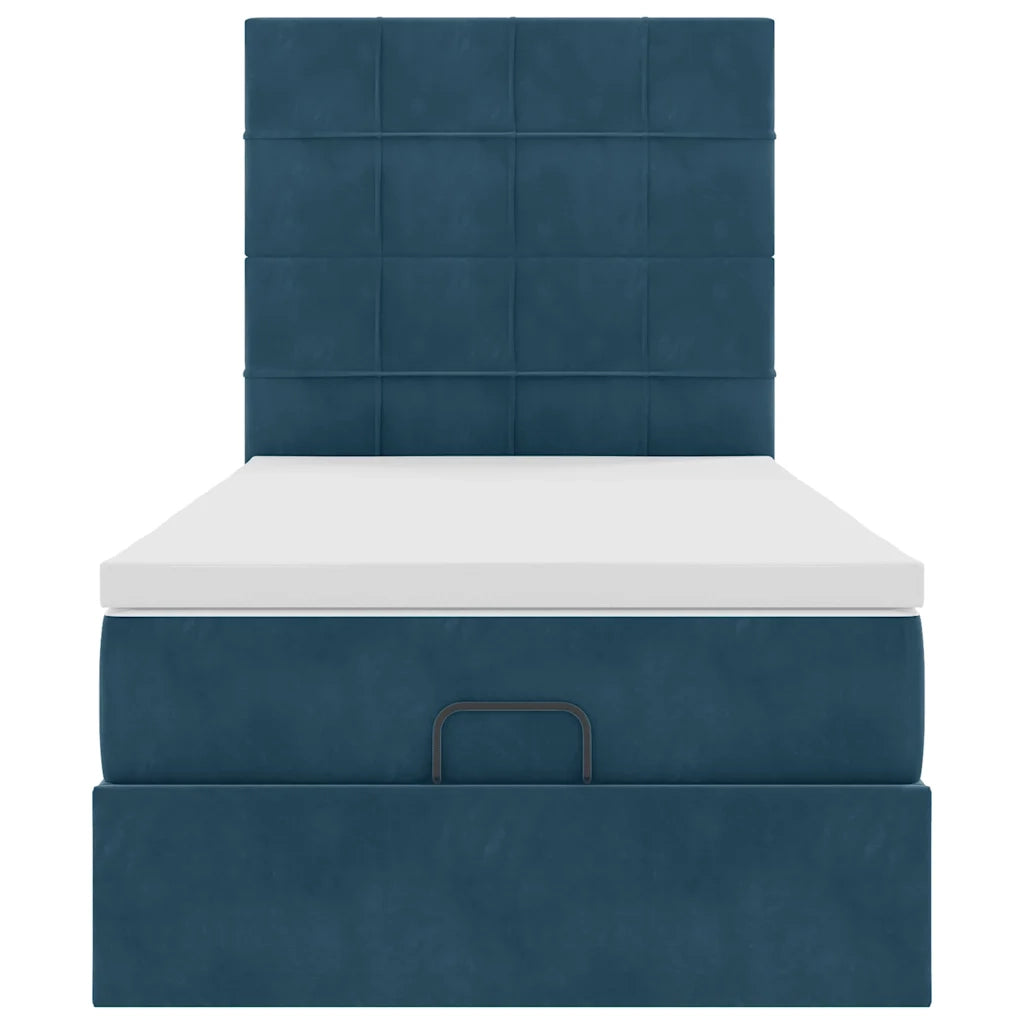 Struttura Letto Pouf con Materassi 100x200 cm Velluto 3314304