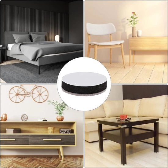 8 pezzi di elevazione per mobili, elevazione per letto, elevazione per mobili, 6 cm, in acciaio di carbonio, piedi per mobili da attaccare, possono essere utilizzati come piede per mobili, piede per tavolo e
