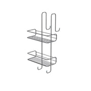 Portasapone in filo a 2 ripiani appendibile GEDY art.2485 cm 24x22x49h