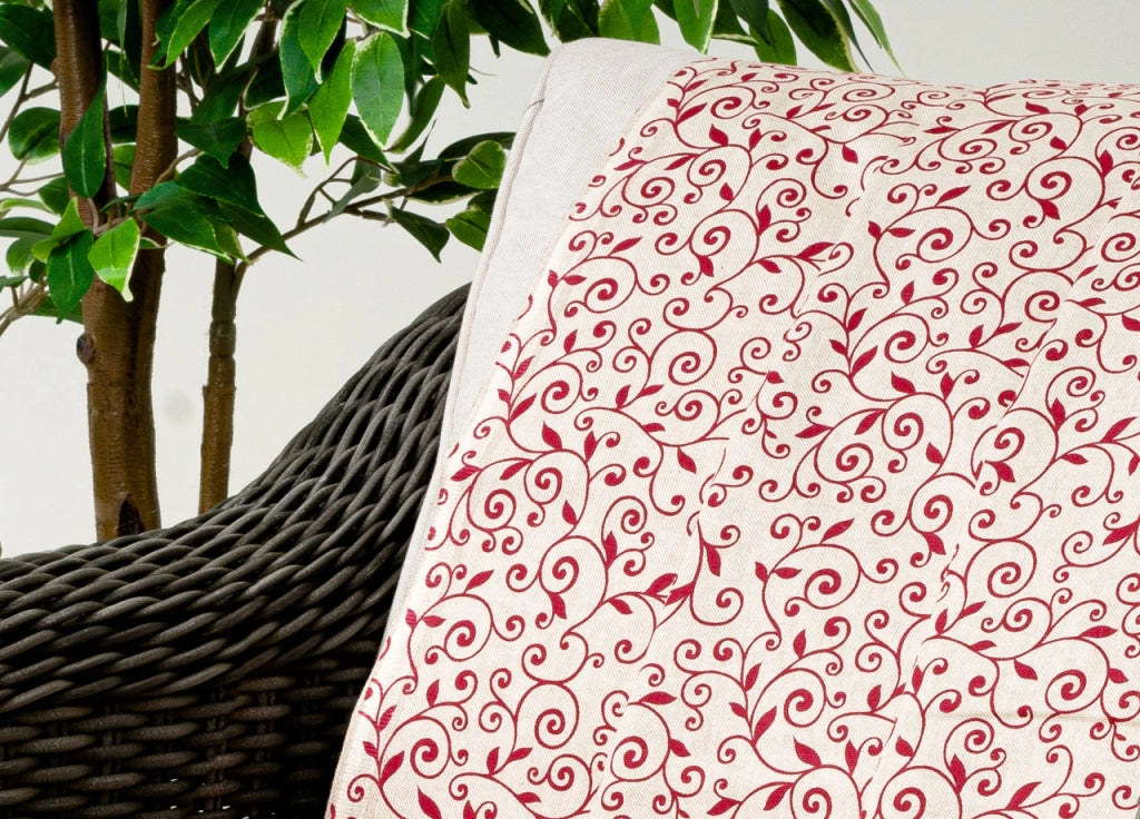 Telo Arredo Granfoulard Copritutto Cotone Made Italy Vari Disegni Arredatutto Copriletto Multiuso - 2 Piazze - Stefy Bordeaux