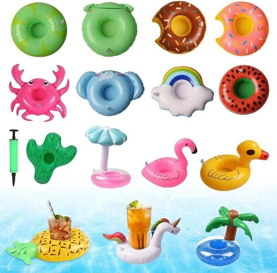 Drainaggi per Piscina - Set da 15 pezzi per Ospiti Piscina - Accessori Piscina per Festa, Parco Acquatico, Spiaggia e Festa Tematica