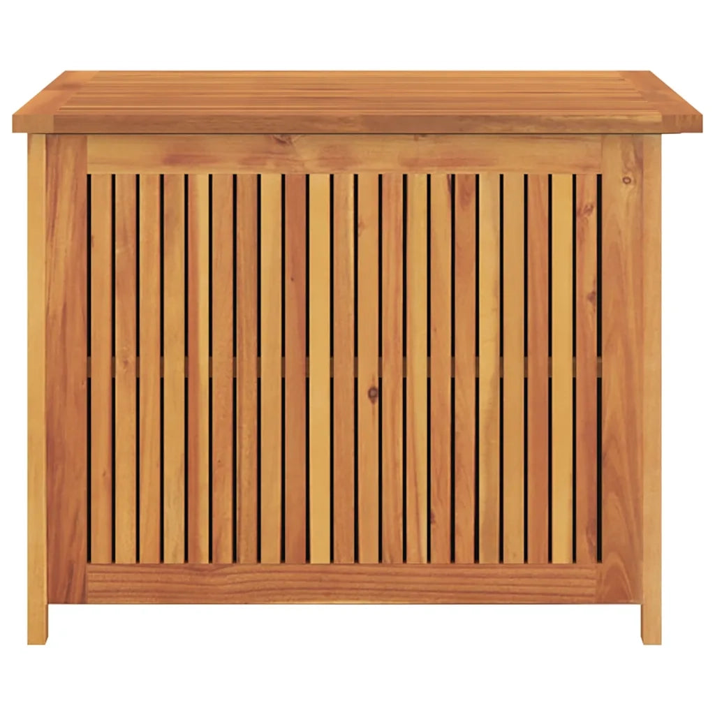 Contenitore da Giardino-Cassapanche da esterno 75x75x58 cm in Legno Massello di Acacia