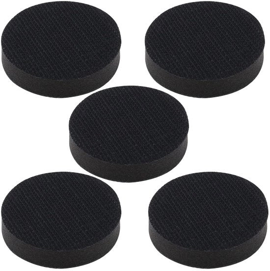 Set di Pads di Sfregio in Spongia - 50 mm - Ideale per Macchine a Nastro - Senza Fori - Chiusura a Fiocco e Bottone - Pacchetto da 5 Unità - Perfetto per lo Sfregio...