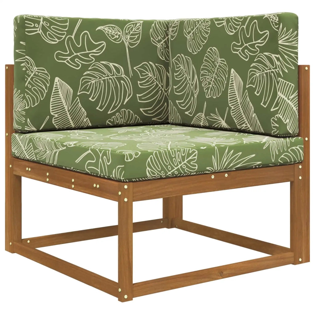 Cuscino per divano da esterno 3 pcs Design a foglia Poliestere