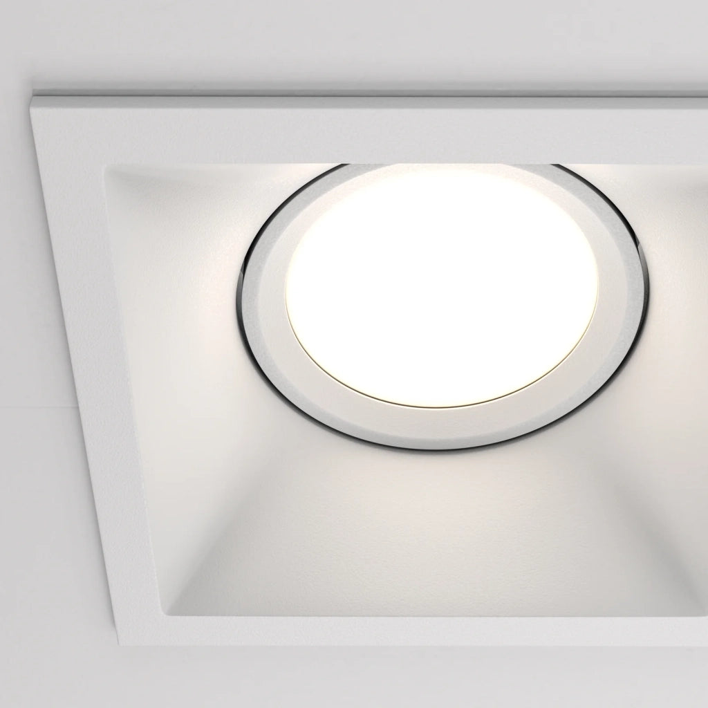 Maytoni Lampada da Incasso Dot 2 luci GU10 bianco alluminio
