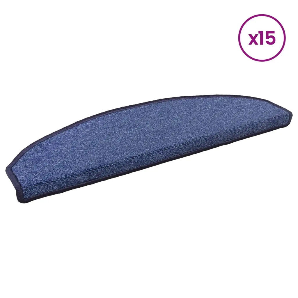Tappetini per scale autoadesivi 15 pz | Gradini per Scale Blu 80 x 24,5 x 3,5 cm