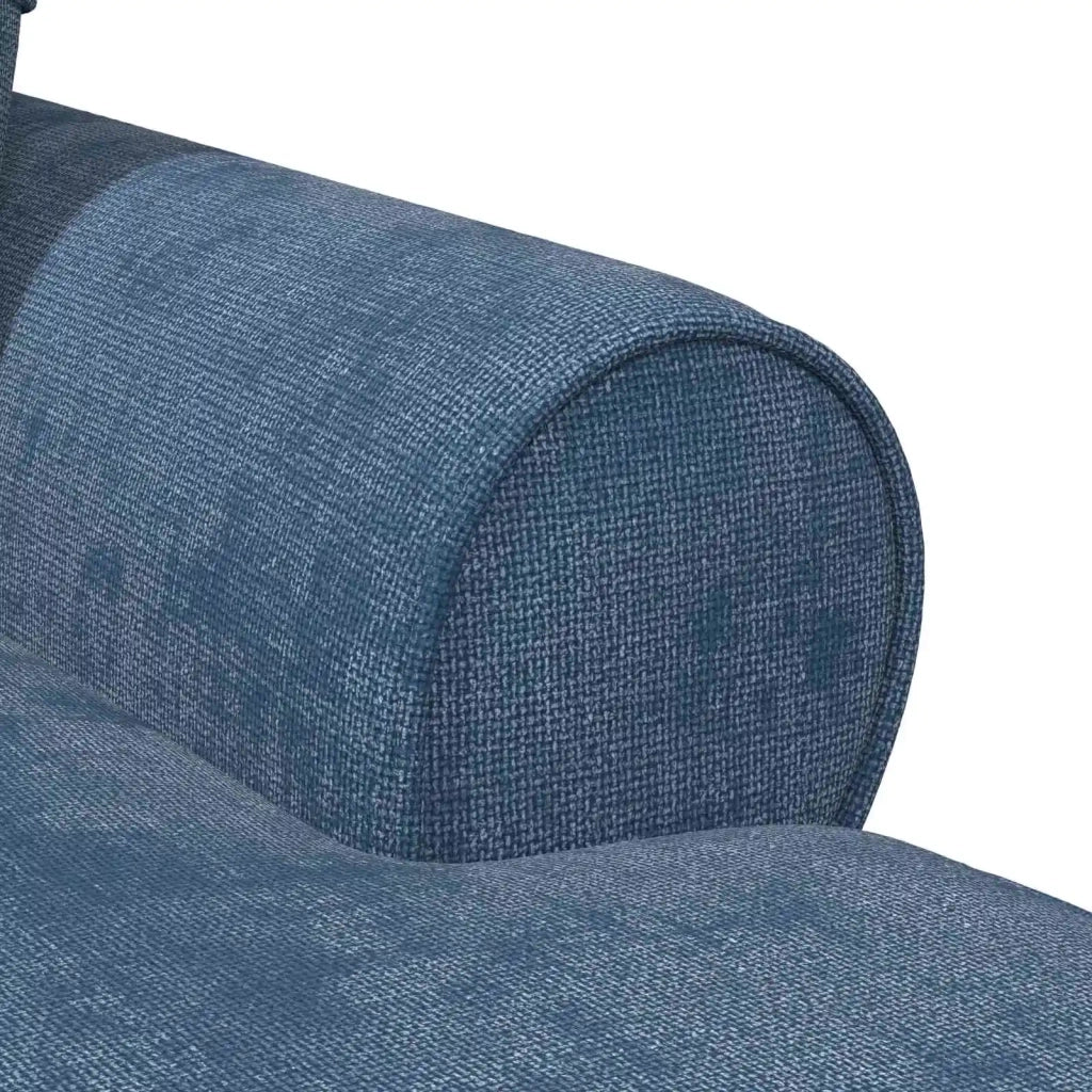 Chaise Longe con Gonna con cuscino Blu 157 x 91 x 91 cm ARES CFW8005647