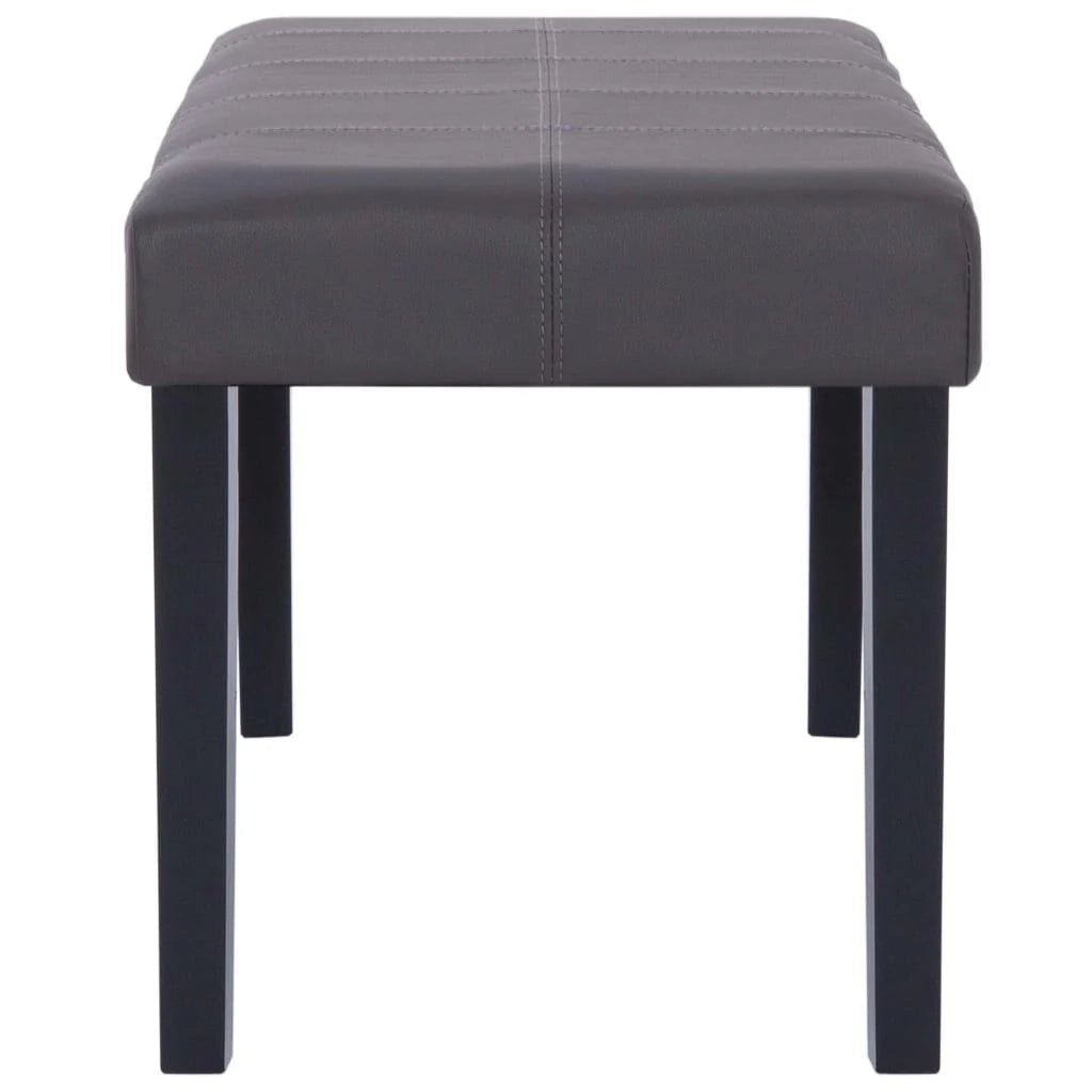 Panca/pouf/sgabello/panca mobile 106 cm grigio sintetico 3002207
