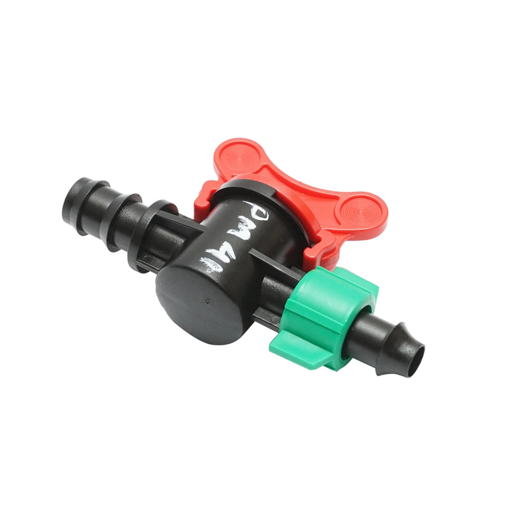 Rubinetto per tubo, banda di gocciolamento D16mm con dado per sistemi di irrigazione
