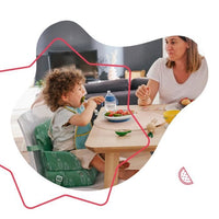 Booster nomade Badabulle - piegatura compatta - universale - da 6 a 36 mesi, orso