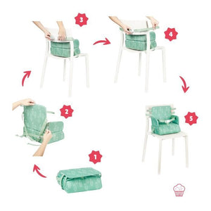 Booster nomade Badabulle - piegatura compatta - universale - da 6 a 36 mesi, orso