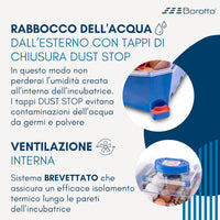 Borotto Lumia 16 Automatica - Incubatrice Professionale Brevettata, con Girauova Automatico - per 16 Uova Medio/Grandi o 64 Uova Piccole