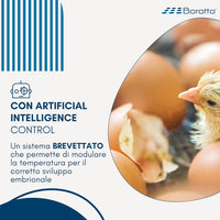 Borotto Lumia 16 Automatica - Incubatrice Professionale Brevettata, con Girauova Automatico - per 16 Uova Medio/Grandi o 64 Uova Piccole