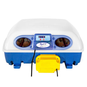 Borotto Real 49 Plus Automatica - Incubatrice Professionale Brevettata, Girauova Automatico, Materiale Termoisolante con Antibatterico - per 49 Uova o 196 Uova Piccole