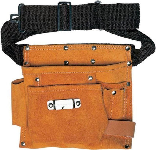 BORSA PER CARPENTIERE IN CROSTA CON CINGHIA REGOLABILE MAURER ANTINFORTUNISTICA