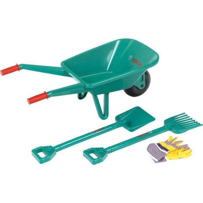 BOSCH - Set da giardino con carriola per bambino