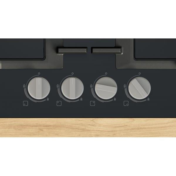Bosch Piano Cottura Incasso Gasvetro Temper. 4zone 60cm Nero Pnp6b6k40