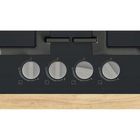 Bosch Piano Cottura Incasso Gasvetro Temper. 4zone 60cm Nero Pnp6b6k40