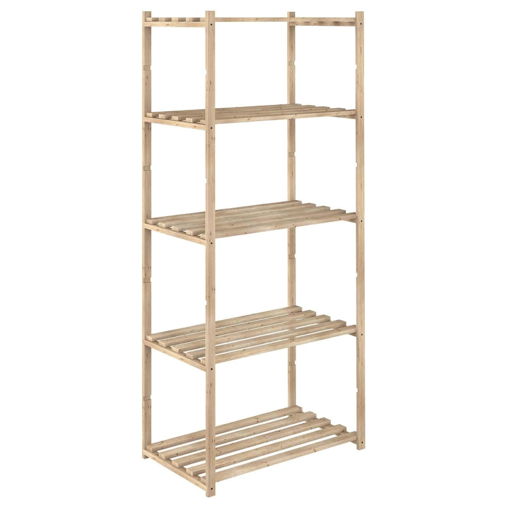 Scaffale Astigarraga Pino Massiccio 65x40x171cm - 5 Ripiani Regolabili