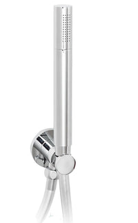 Doccetta Rotonda per Doccia Soffione Acciaio Cromo Moderno Top Line Metaform