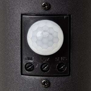 BRILLIANT - DODY Paletto da esterno - sensore incluso - colore nero - metallo/plastica E27 LED 1x10W