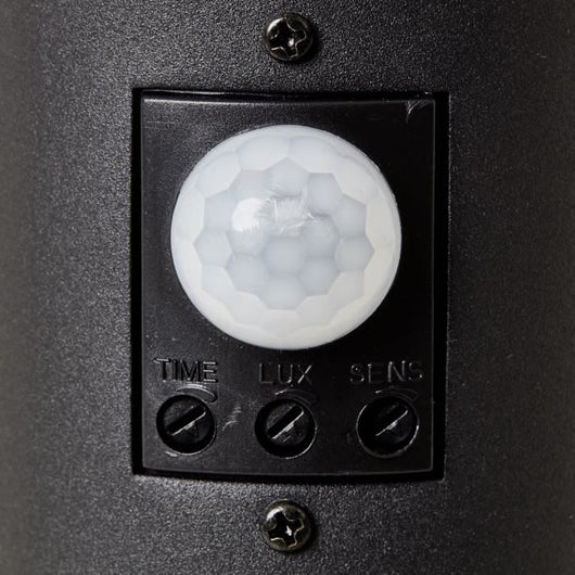 BRILLIANT - DODY Paletto da esterno - sensore incluso - colore nero - metallo/plastica E27 LED 1x10W