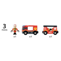 BRIO World - 33811 - Fire Truck Sound And Light - Giocattolo in legno