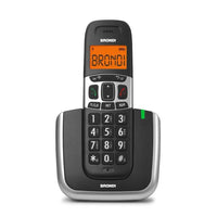 BRONDI BRAVO PLATINUM (NERO) - TELEFONO CORDLESS SINGOLO - TASTI GRANDI - VIVAVOCE