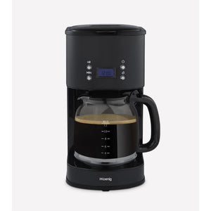 Caffettiera programmabile - HKoeNIG - MG32 - 1,5 L (12 tazze) - 1000 W - Schermo LCD - Mantieni caldo - Nero e acciaio inossidabile