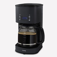 Caffettiera programmabile - HKoeNIG - MG32 - 1,5 L (12 tazze) - 1000 W - Schermo LCD - Mantieni caldo - Nero e acciaio inossidabile