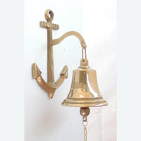 CAMPANA CAMPANELLO CON ANCORA PER PORTE PORTONI AGRITURISMO