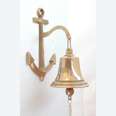 CAMPANA CAMPANELLO CON ANCORA PER PORTE PORTONI AGRITURISMO